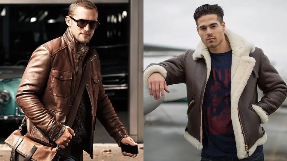 Two winter jacket references worn by models