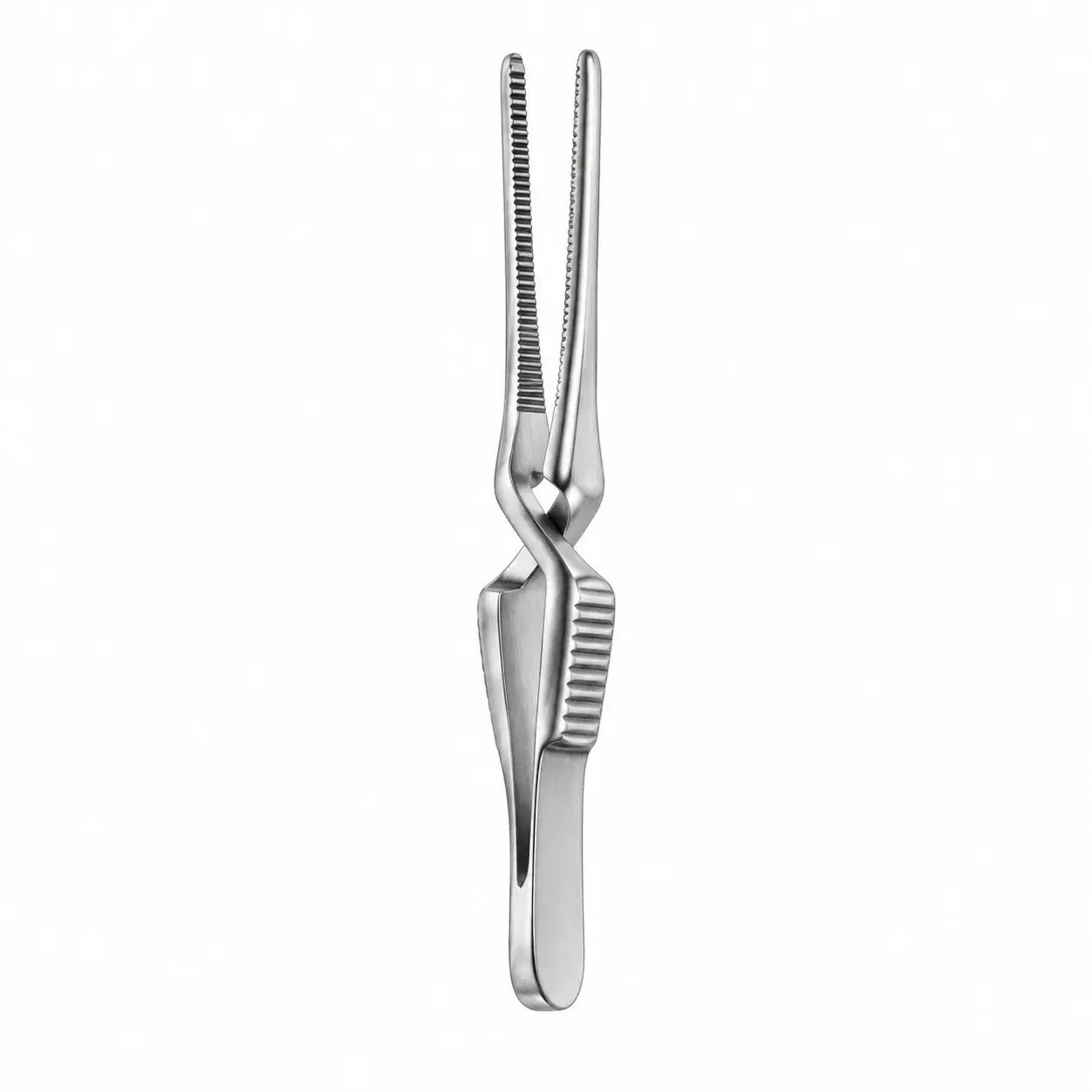 Bulldog clamp on a plain background